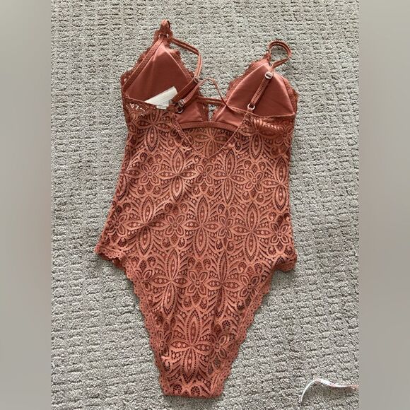 Gilly Hicks By Hollister Brown Lace Bodysuit - Picture 11 of 13